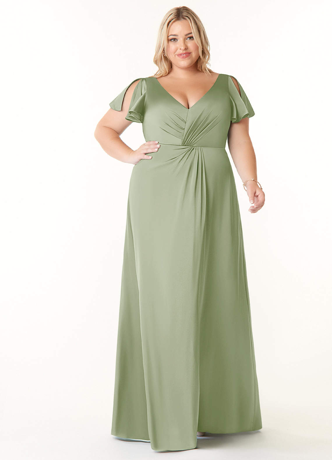 Soren Stretch Satin Dress-AZ64766333-Final sale