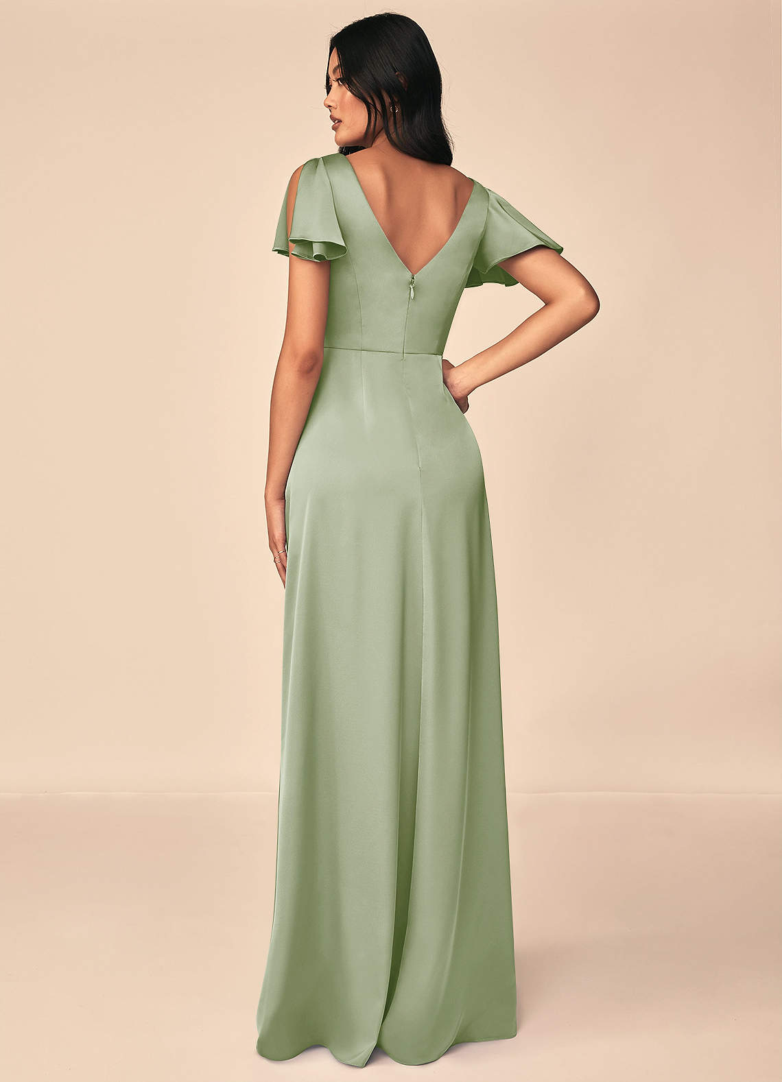Soren Stretch Satin Dress-AZ64766333-Final sale