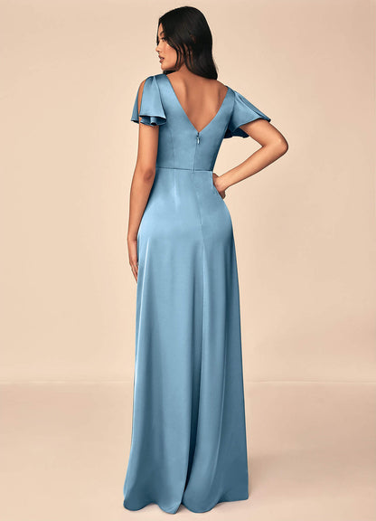 Soren Stretch Satin Dress-AZ56925125-Final sale