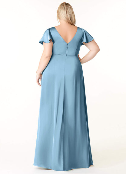 Soren Stretch Satin Dress-AZ47743882-Final sale