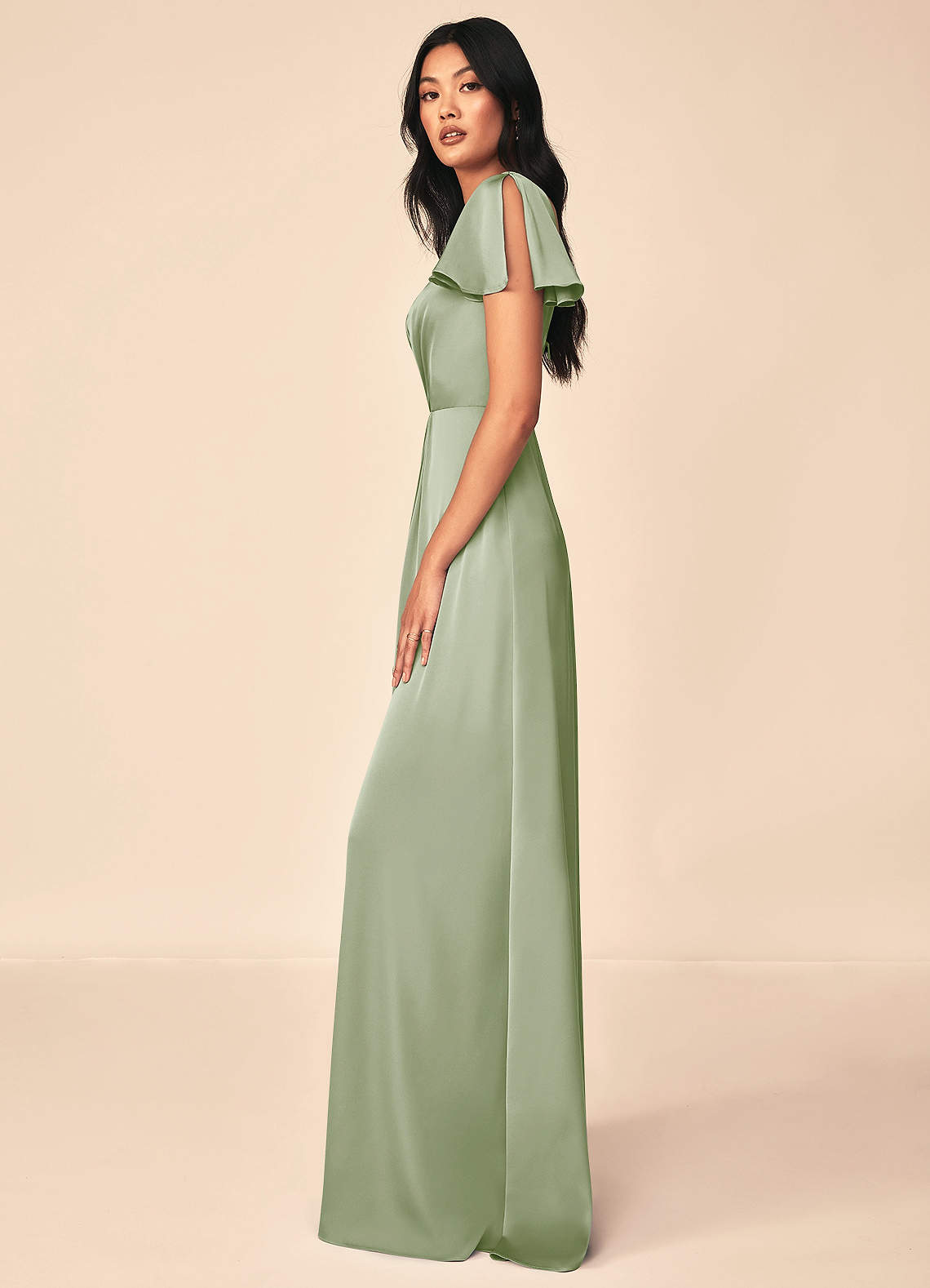 Soren Stretch Satin Dress-AZ64766333-Final sale