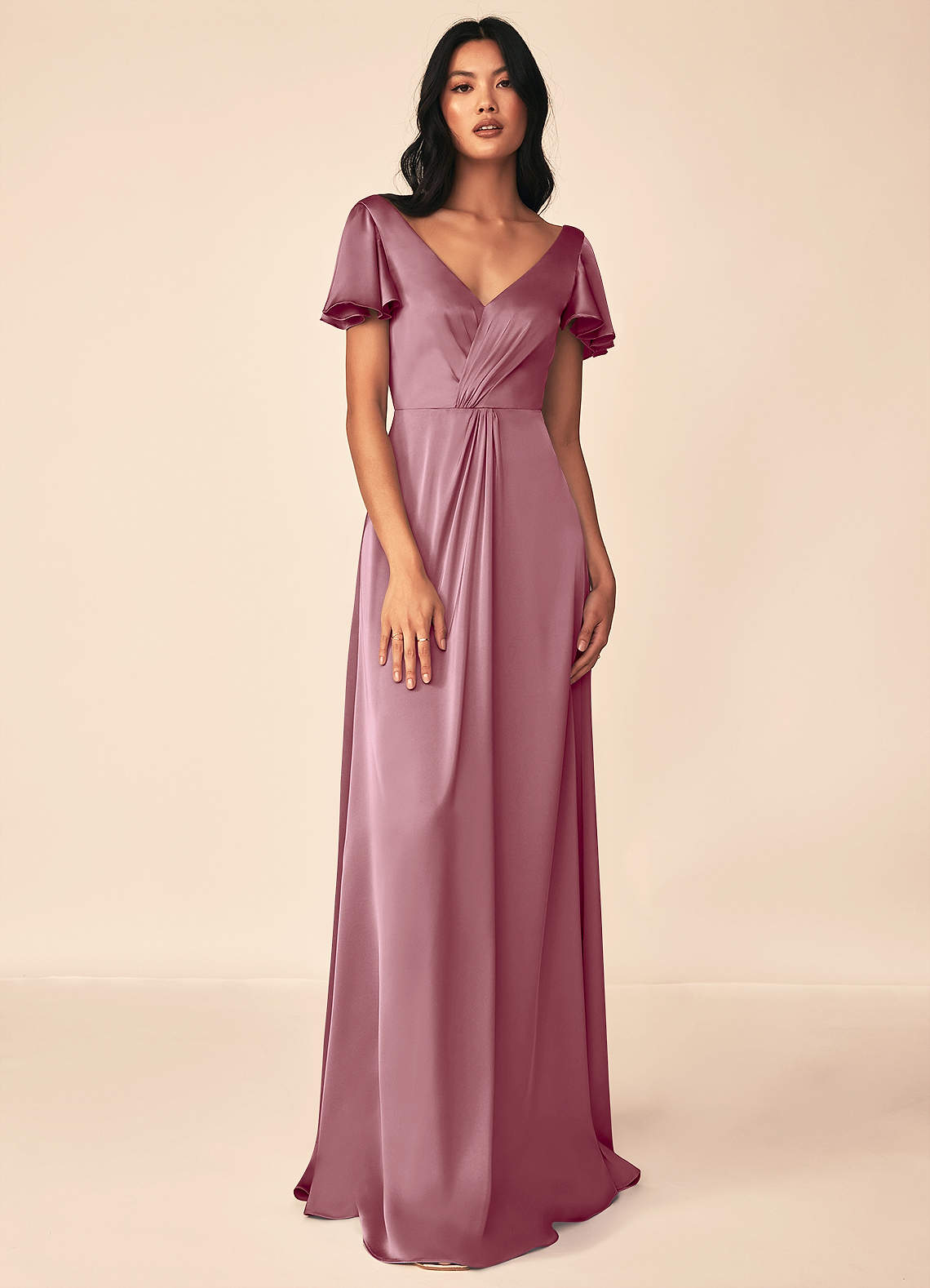Soren Stretch Satin Dress-AZ59234652-Final sale