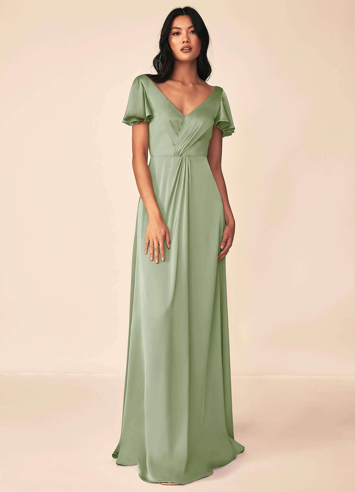 Soren Stretch Satin Dress-AZ64766333-Final sale