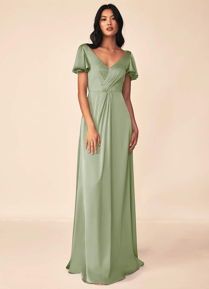 Soren Stretch Satin Dress-AZ64766333-Final sale