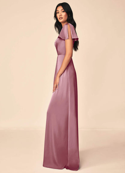 Soren Stretch Satin Dress-AZ59234652-Final sale