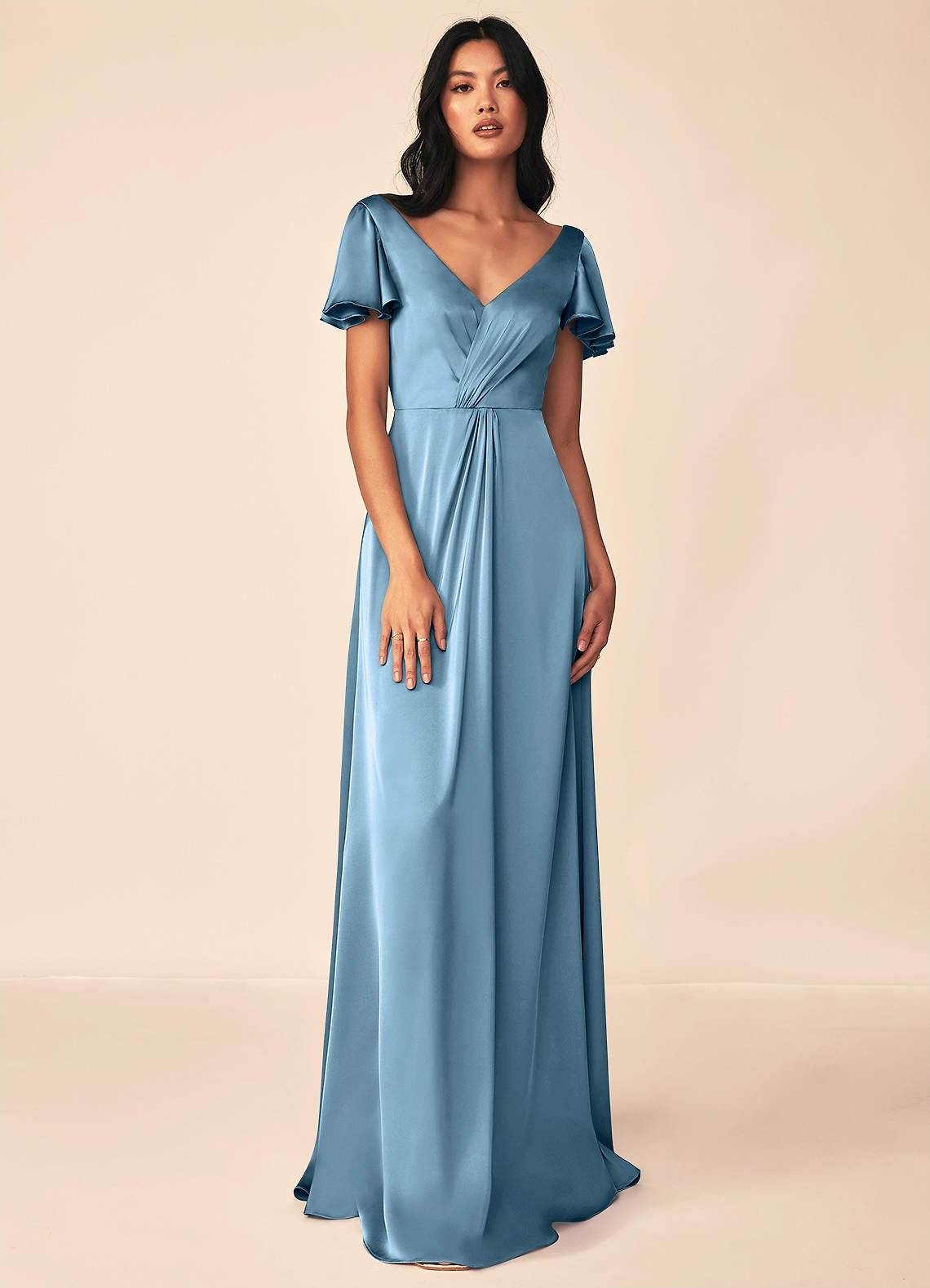 Soren Stretch Satin Dress-AZ56925125-Final sale